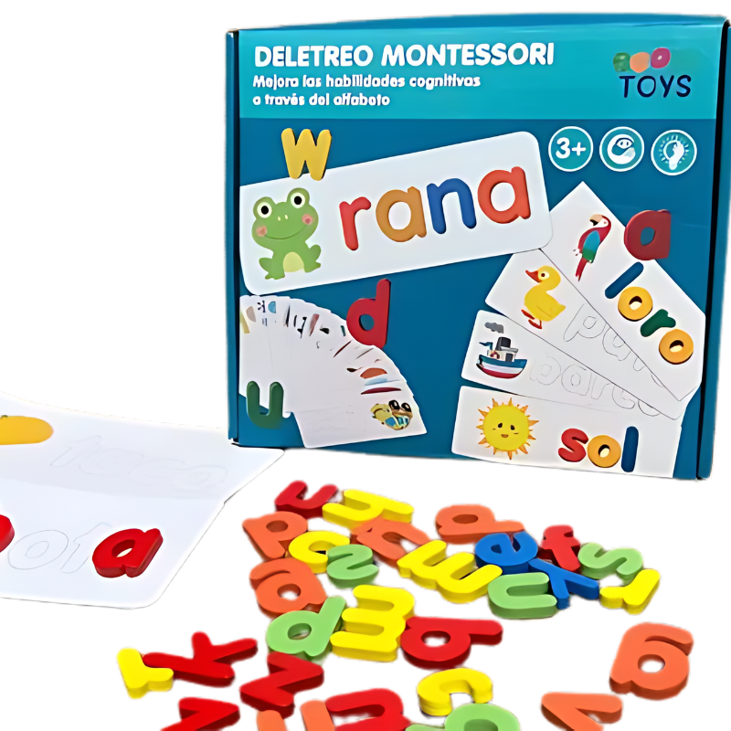 JUEGO DE PALABRAS INFANTIL MONTESSORI DELETREO