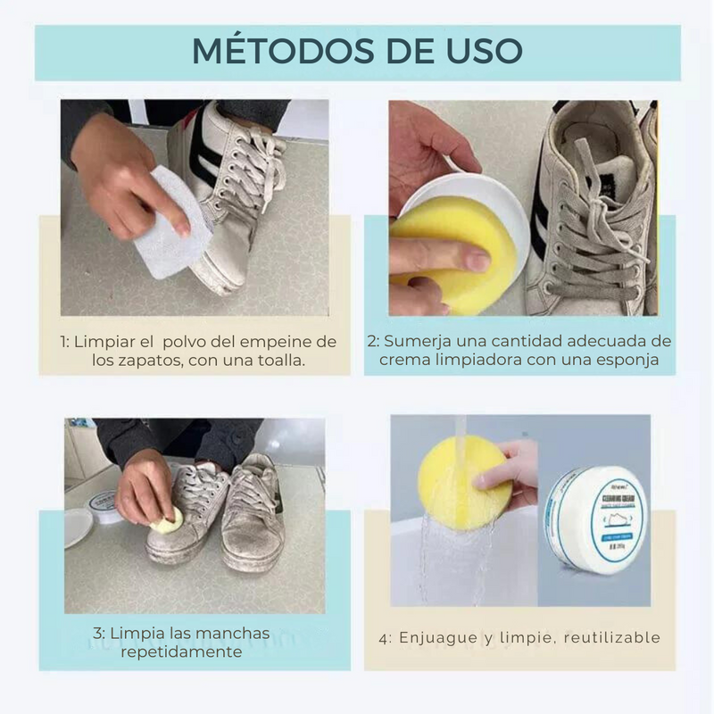 Crema Limpiadora Blanca de Zapatillas