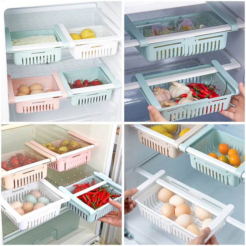 Pack de 4 Organizadores Extensible para Refrigerador