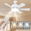 Ventilador de Techo con Luz + Control Remoto