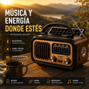RetroWave Solar™ - Energía y música en cualquier lugar.