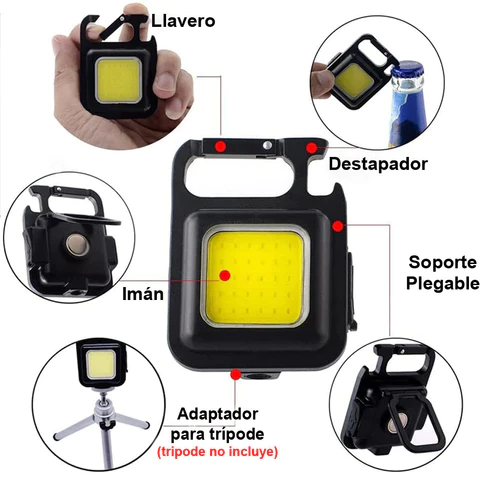 2 Mini Linterna LED Multifuncional - ALTA POTENCIA