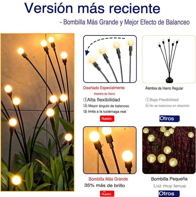 Ulex™  PACK 2 Luces Luciérnagas Solares